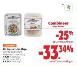 Colruyt De Vegetarische Slager volledig assortiment aanbieding