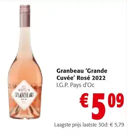 Colruyt Granbeau 'Grande Cuvée' Rosé 2022 aanbieding