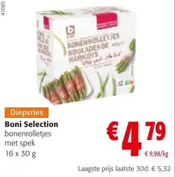 Colruyt bonenrolletjes met spek aanbieding