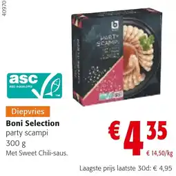 Colruyt Boni Selection party scampi aanbieding