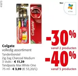 Colruyt Colgate volledig assortiment tandenborstel aanbieding