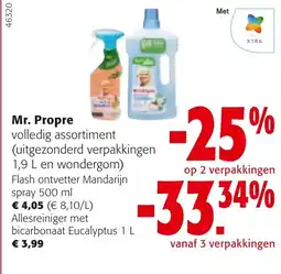 Colruyt Mr. Propre volledig assortiment aanbieding