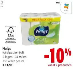 Colruyt Nalys toilet papier soft aanbieding