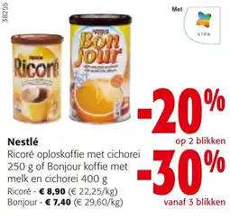Colruyt Ricoré oploskoffie met cichorei aanbieding