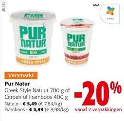 Colruyt Pur Natur Greek Style Natuur aanbieding