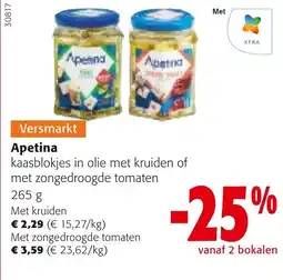 Colruyt Apetina kaasblokjes in olie aanbieding