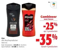 Colruyt Axe alle douche producten aanbieding