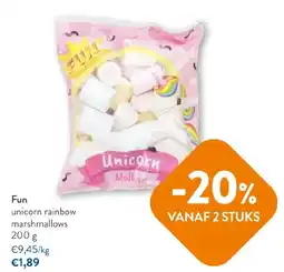 OKay Fun unicorn rainbow marshmallows aanbieding