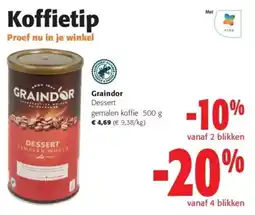 Colruyt Graindor Dessert gemalen koffie aanbieding