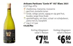 Colruyt Artisans Partisans 'Cuvée N° 102' Blanc aanbieding