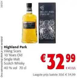 Colruyt Highland Park Viking Scars aanbieding