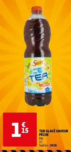 Auchan The glacé saveur pêche aanbieding