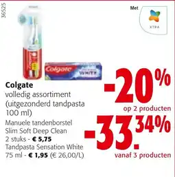 Colruyt Colgate volledig assortiment aanbieding