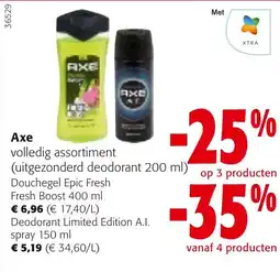 Colruyt Axe volledig assortiment aanbieding