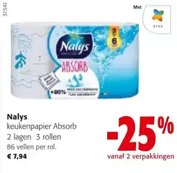Colruyt Nalys keukenpapier Absorb aanbieding