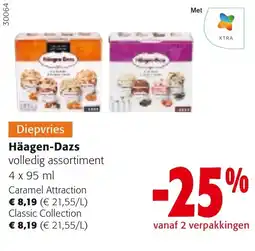 Colruyt Diepvries Häagen-Dazs volledig assortiment aanbieding