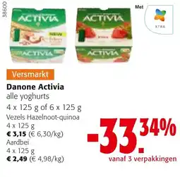 Colruyt Danone Activia alle yoghurts aanbieding