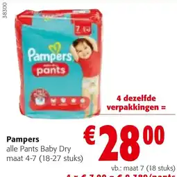 Colruyt Pampers pants aanbieding