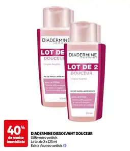 Auchan Diadermine dissolvant douceur aanbieding