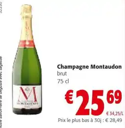 Colruyt Champagne Montaudon brut aanbieding