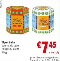 Colruyt Tiger Balm baume du tigre aanbieding