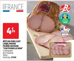 Auchan rōti de porc cuit aanbieding