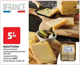 Auchan Raclette duo aanbieding