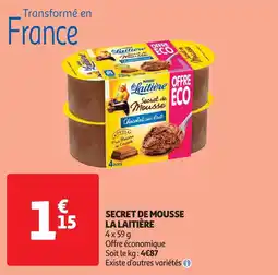 Auchan secret de mousse la laitière aanbieding