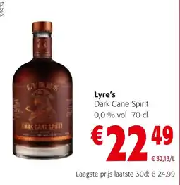 Colruyt Lyre's Dark Cane Spirit aanbieding