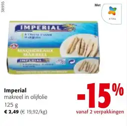 Colruyt Imperial makreel in olijfolie aanbieding