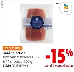 Colruyt Boni Selection serranoham aanbieding