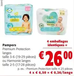 Colruyt Pampers Premium Protection langes aanbieding
