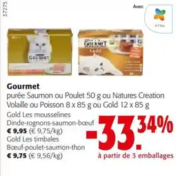 Colruyt Gourmet purée Saumon ou Poulet aanbieding
