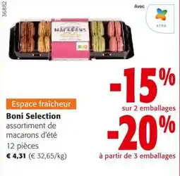 Colruyt Boni Selection assortiment de macarons d'été aanbieding