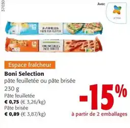 Colruyt Boni Selection pâte feuilletée ou pâte brisée aanbieding