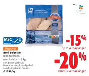 Colruyt Boni Selection roodbaarsfilets aanbieding