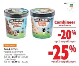 Colruyt Ben & Jerry's volledig assortiment aanbieding