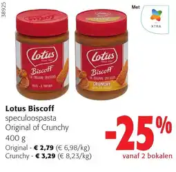 Colruyt Lotus Biscoff speculoospasta aanbieding