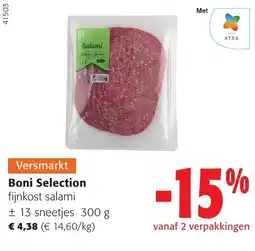 Colruyt Boni Selection fijnkost salami aanbieding