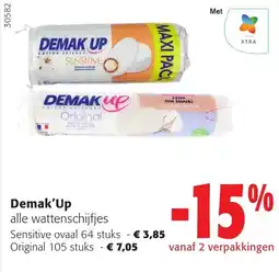 Colruyt Demak'Up alle wattenschijfjes aanbieding