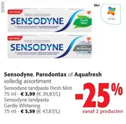 Colruyt Sensodyne tandpasta aanbieding