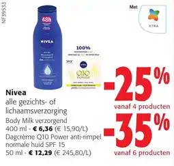Colruyt Nivea alle gezichts- of lichaamsverzorging aanbieding