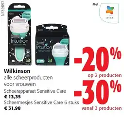 Colruyt Wilkinson alle scheerproducten voor vrouwen aanbieding