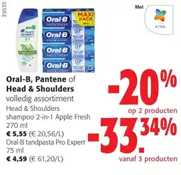 Colruyt Oral-B, Pantene of Head & Shoulders volledig assortiment aanbieding