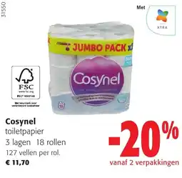 Colruyt Cosynel toilet papier aanbieding