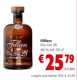 Colruyt Filliers Dry Gin 28 aanbieding