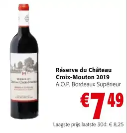 Colruyt Réserve du Château Croix-Mouton 2019 aanbieding