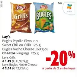 Colruyt Lay's Bugles ou Grills aanbieding