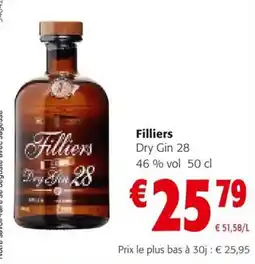 Colruyt Filliers Dry Gin 28 aanbieding