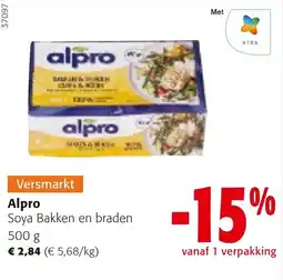 Colruyt Alpro Soya Bakken en braden aanbieding